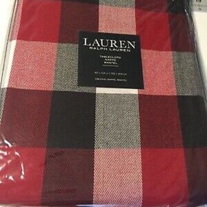 Set of 2!!  Ralph Lauren Buffalo Check Checkered Christmas Tablecloth 60x104 NWT